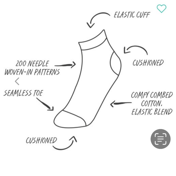 NWT “Wine Down “ combed cotton short ladies socks - Picture 4 of 6